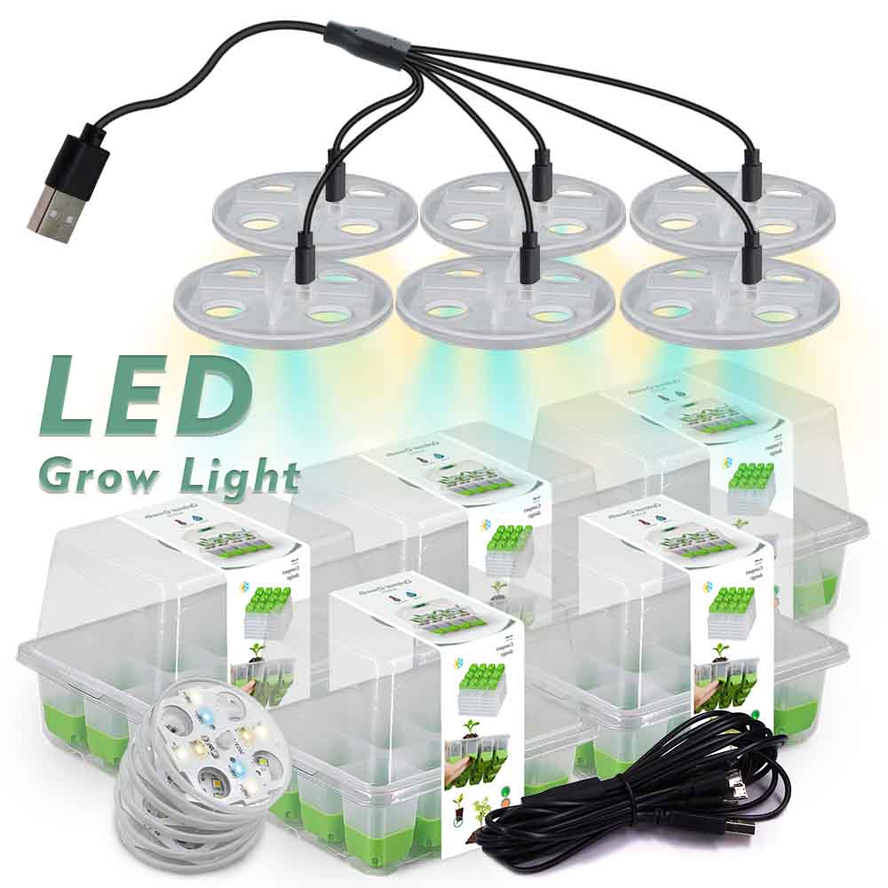 Plant Parenting - LED Grow Light Seedling Starter Tray