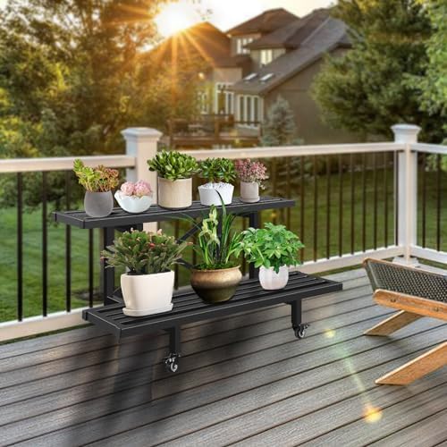 Sturdy Metal Plant Stand 2 Tie - đánh giá và giá Plant Parents
