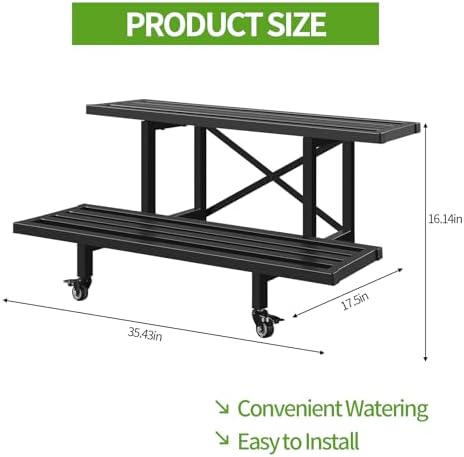 Sturdy Metal Plant Stand 2 Tie - đánh giá và giá Plant Parents