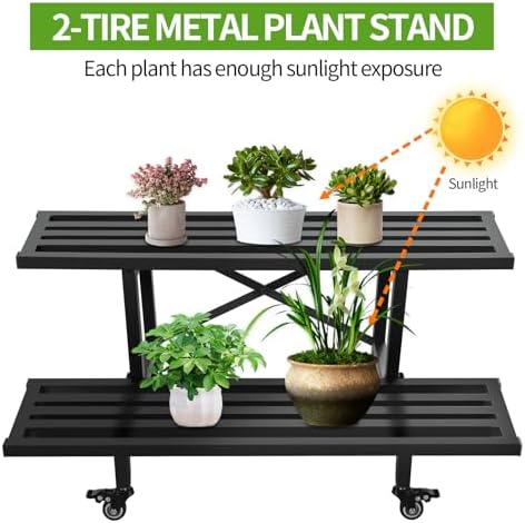Sturdy Metal Plant Stand 2 Tie - đánh giá và giá Plant Parents