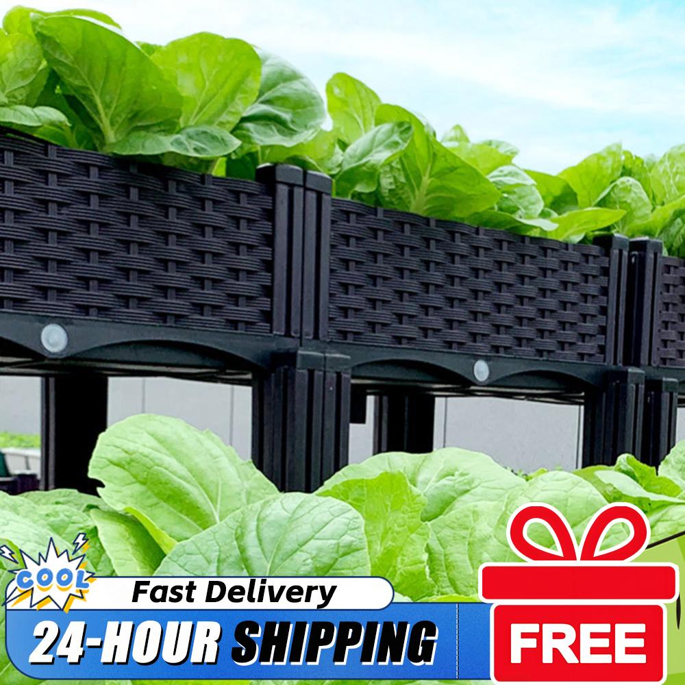 Plastic Raised Planter Box wit - đánh giá và giá Plant Parents