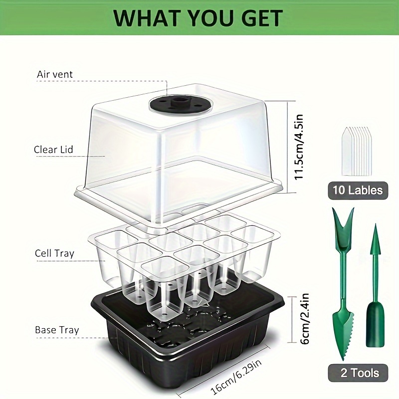1/2/3-Pack 12/24/36-Cell Seed  - đánh giá và giá Plant Parenting